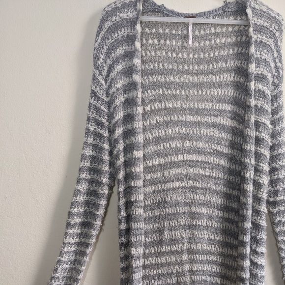 Free People striped sweater duster cardigan - Picture 4 of 8